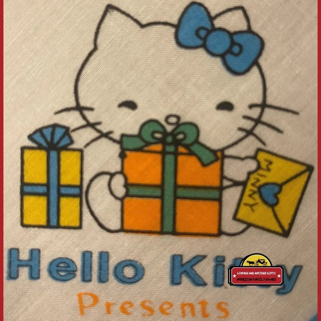Rare 1980s Hello Kitty Cotton Cloth Napkins in 3 Colors