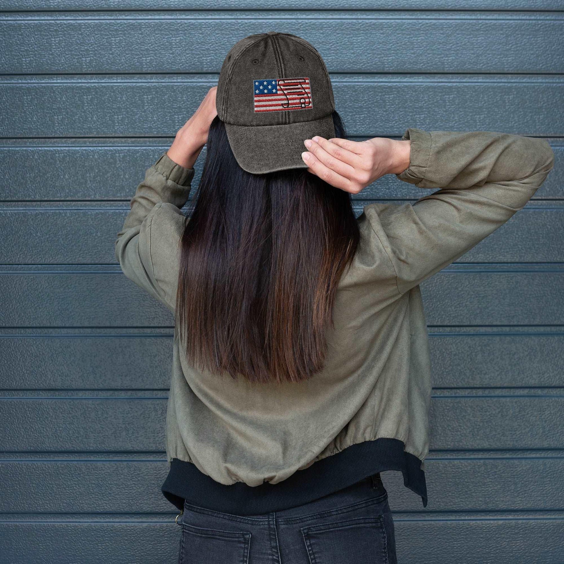 Embrace Freedom with Our U.S. Constitution Flag Vintage Hat - Lizard Vigilante