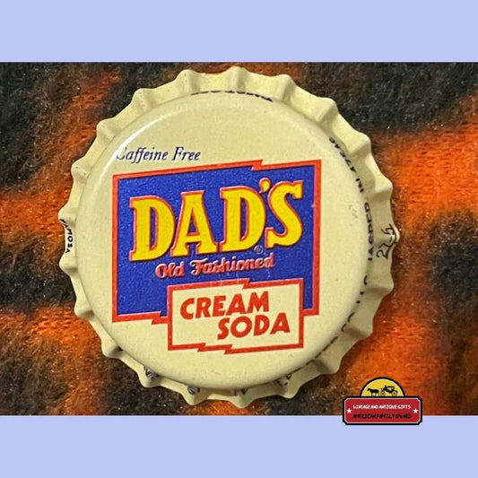 Rare 1980s Dads Cream Soda Bottle Cap from Chicago and Jasper