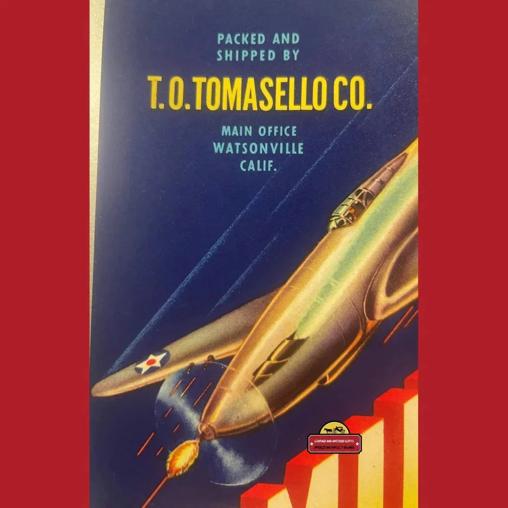 Rare Vintage Dominator Crate Labels from 1940s and 1950s California