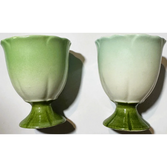 Three Vintage Egg Cup Mid Century Dining Decor, Americana Memorabilia!