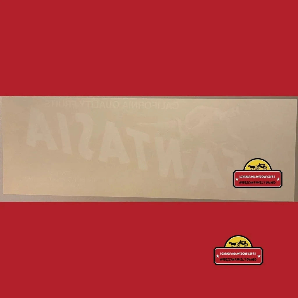 Rare 1980s Fantasia Crate Label Showcases Enchanting Dancer