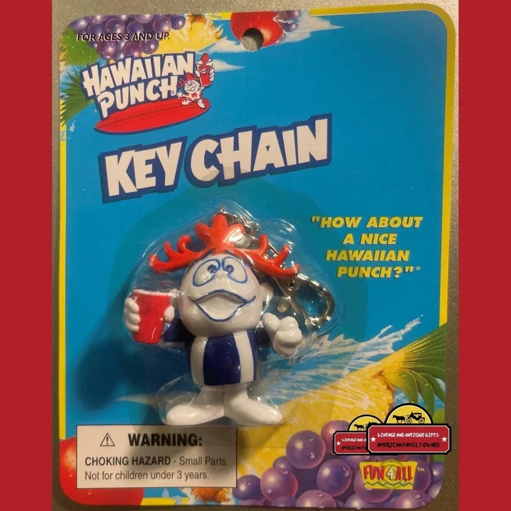 Rare Vintage Hawaiian Punch Keychain Unopened for 30 Years