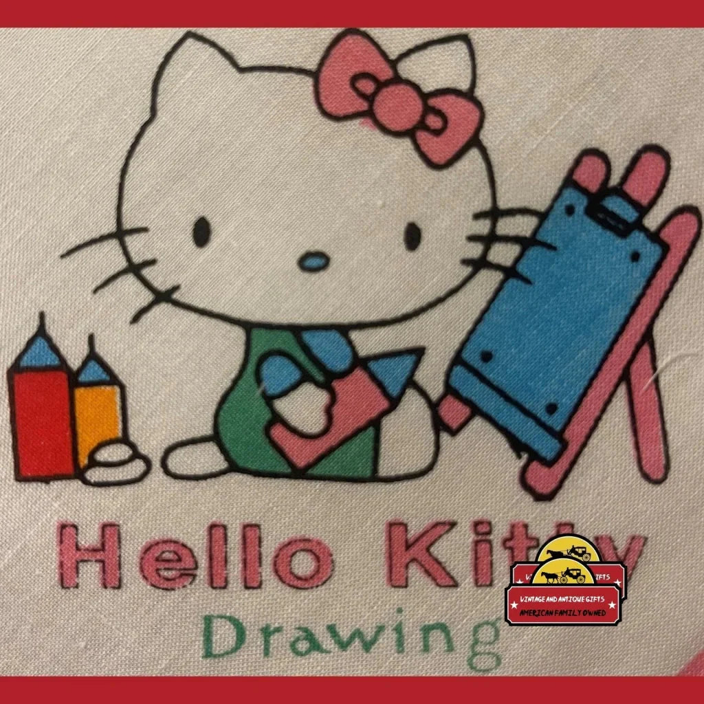 Rare 1980s Hello Kitty Cloth Napkin Handkerchief Unopened Sanrio Gem