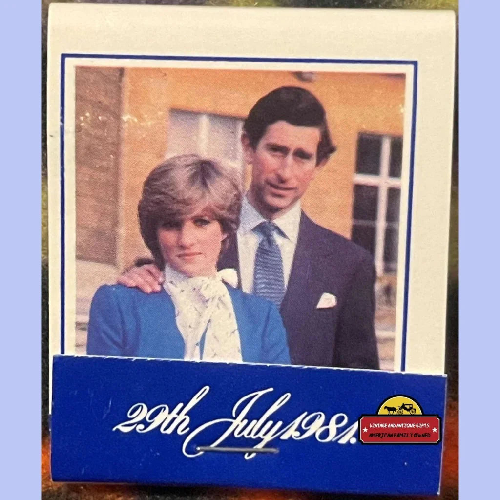 Rare 1981 Lady Diana Royal Wedding Matchbook Collectible
