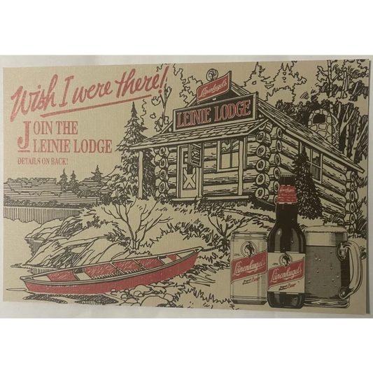 Rare Vintage Leinenkugel's Beer Postcard from Chippewa Falls
