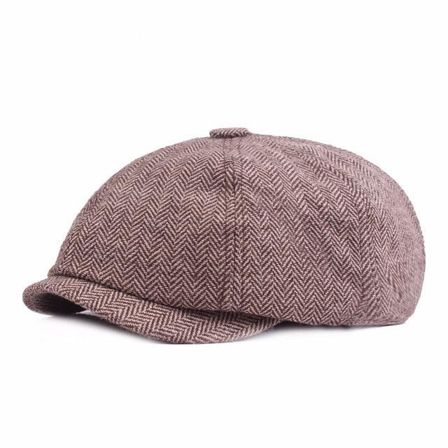 Vintage Men Beret Hats Classic Simple Winter Warm Caps Cotton Comfortable Autumn Beret Flat Hat Quality Durable Retro Men's Hat Unique Berets For Men Retro Cap