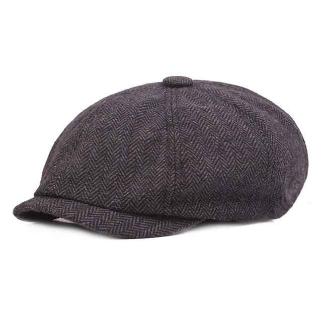 Vintage Men Beret Hats Classic Simple Winter Warm Caps Cotton Comfortable Autumn Beret Flat Hat Quality Durable Retro Men's Hat Unique Berets For Men Retro Cap