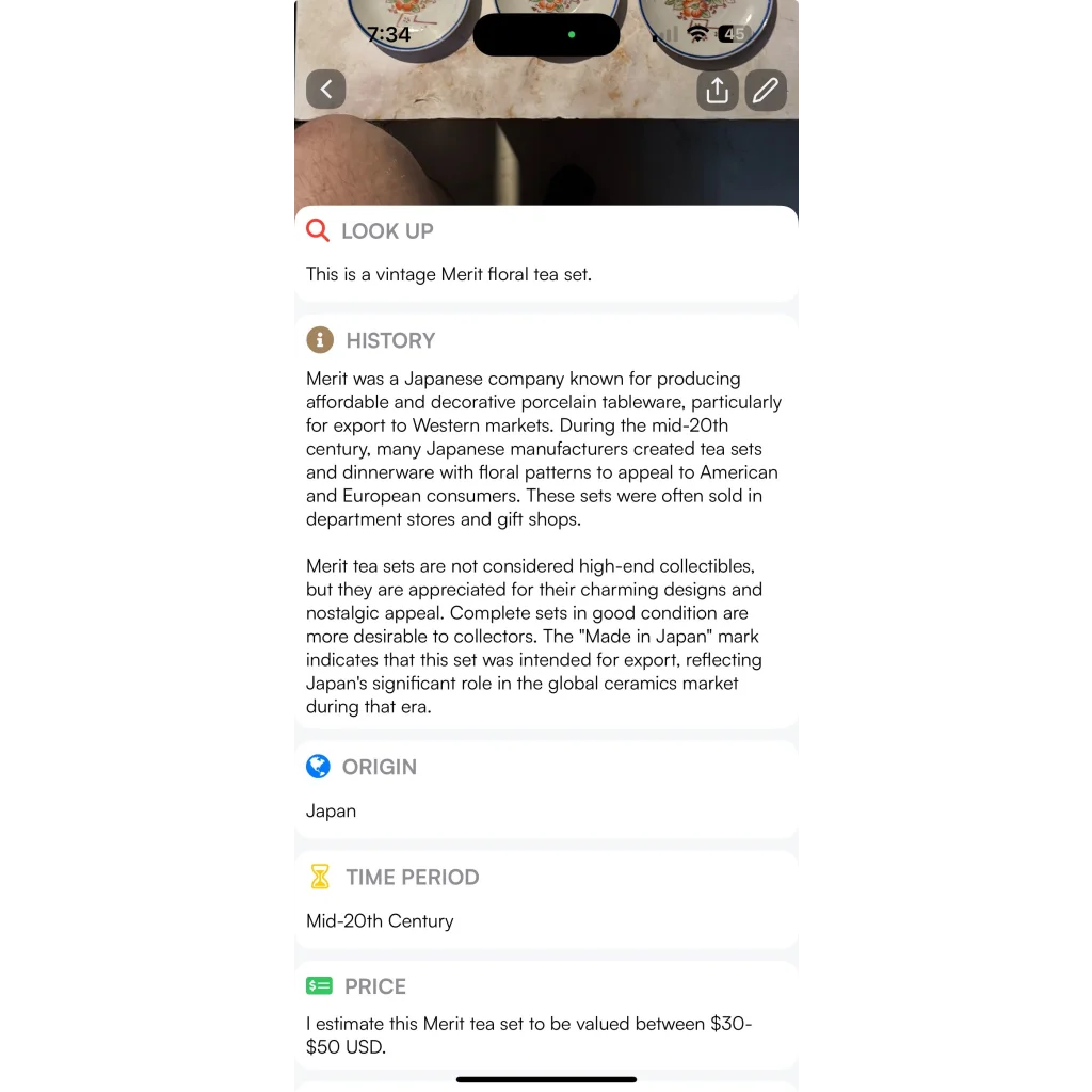 Vintage Merit Floral Tea Set Sugar Bowl Blooms with Charm