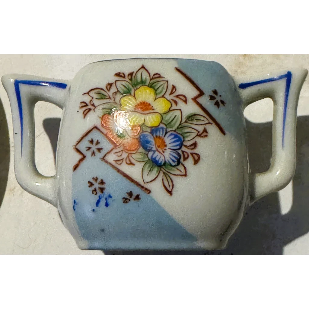 Vintage Merit Floral Tea Set Sugar Bowl Blooms with Charm