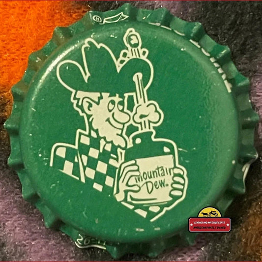Rare 90s Mountain Dew Bottle Cap Unreleased Dewshine Collectible