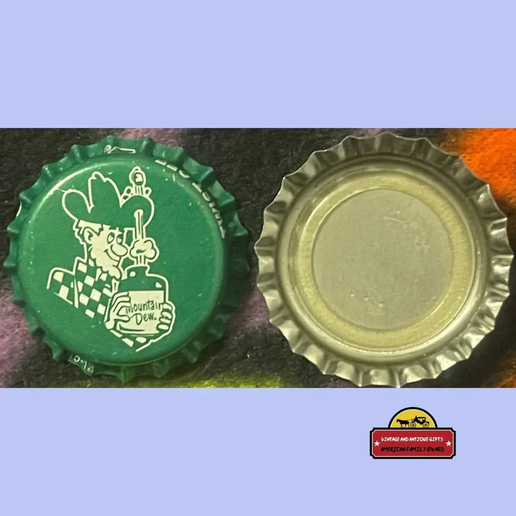 Rare 90s Mountain Dew Bottle Cap Unreleased Dewshine Collectible