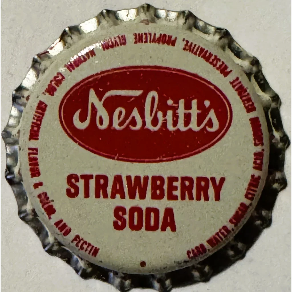 Vintage Nesbitt's Strawberry Soda Bottle Caps Fizz with Nostalgia