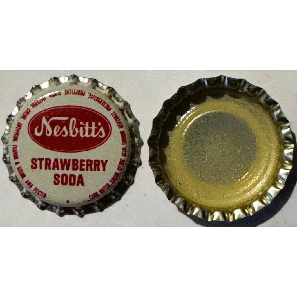 Vintage Nesbitt's Strawberry Soda Bottle Caps Fizz with Nostalgia