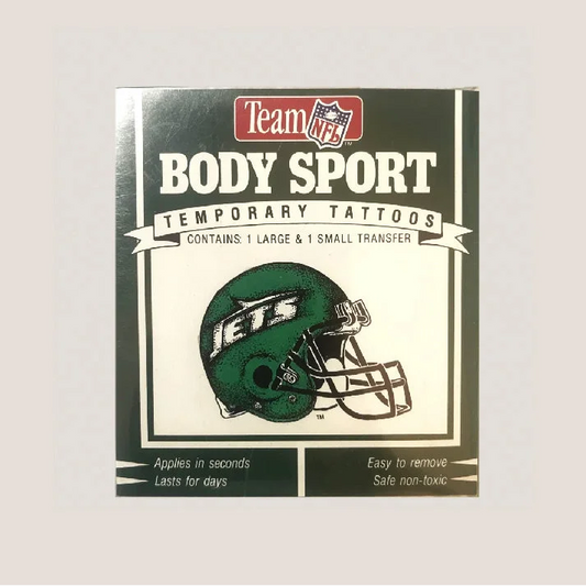 Vintage New York Jets Temporary Tattoos Nostalgic Antique Gift
