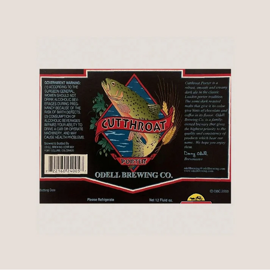 Vintage Odell Cutthroat Porter Label Brings History to Your Walls