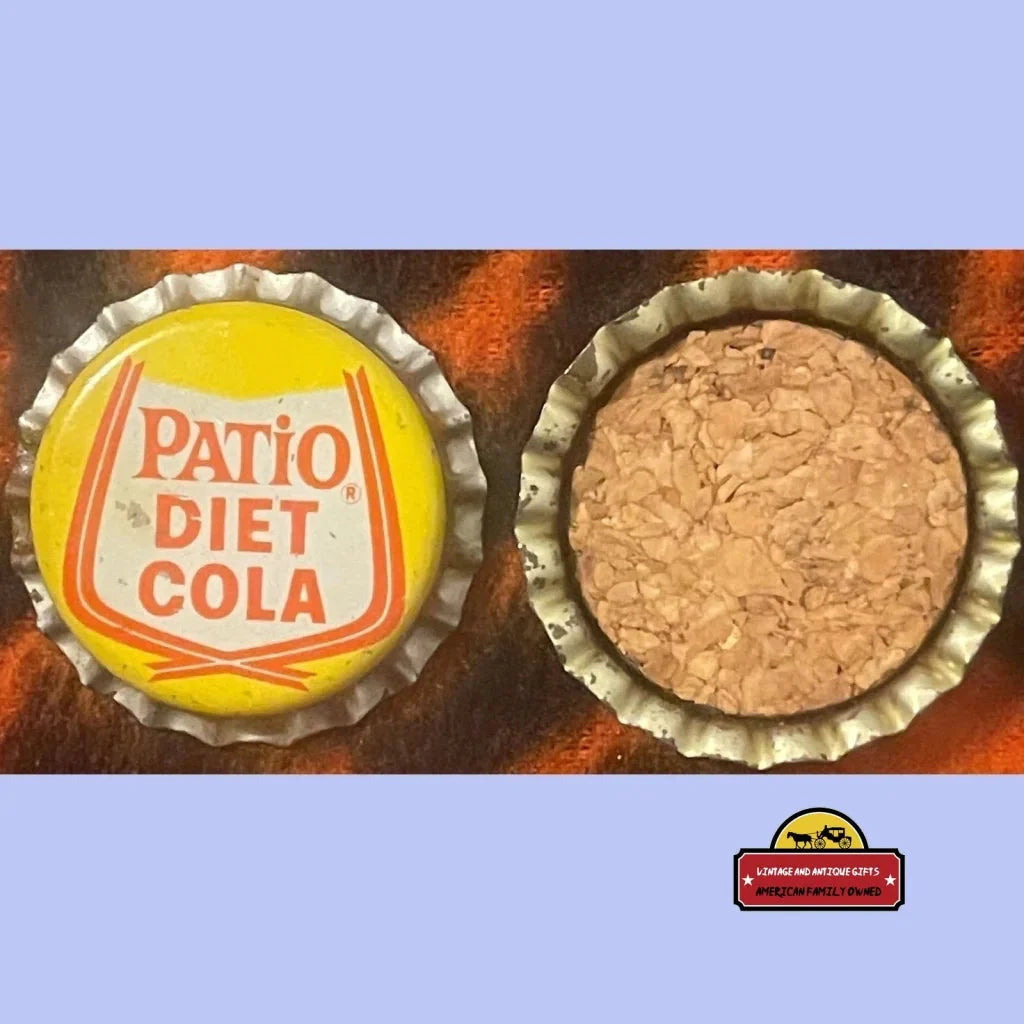Rare 1960s Patio Diet Cola Cork Bottle Cap from Minnesota