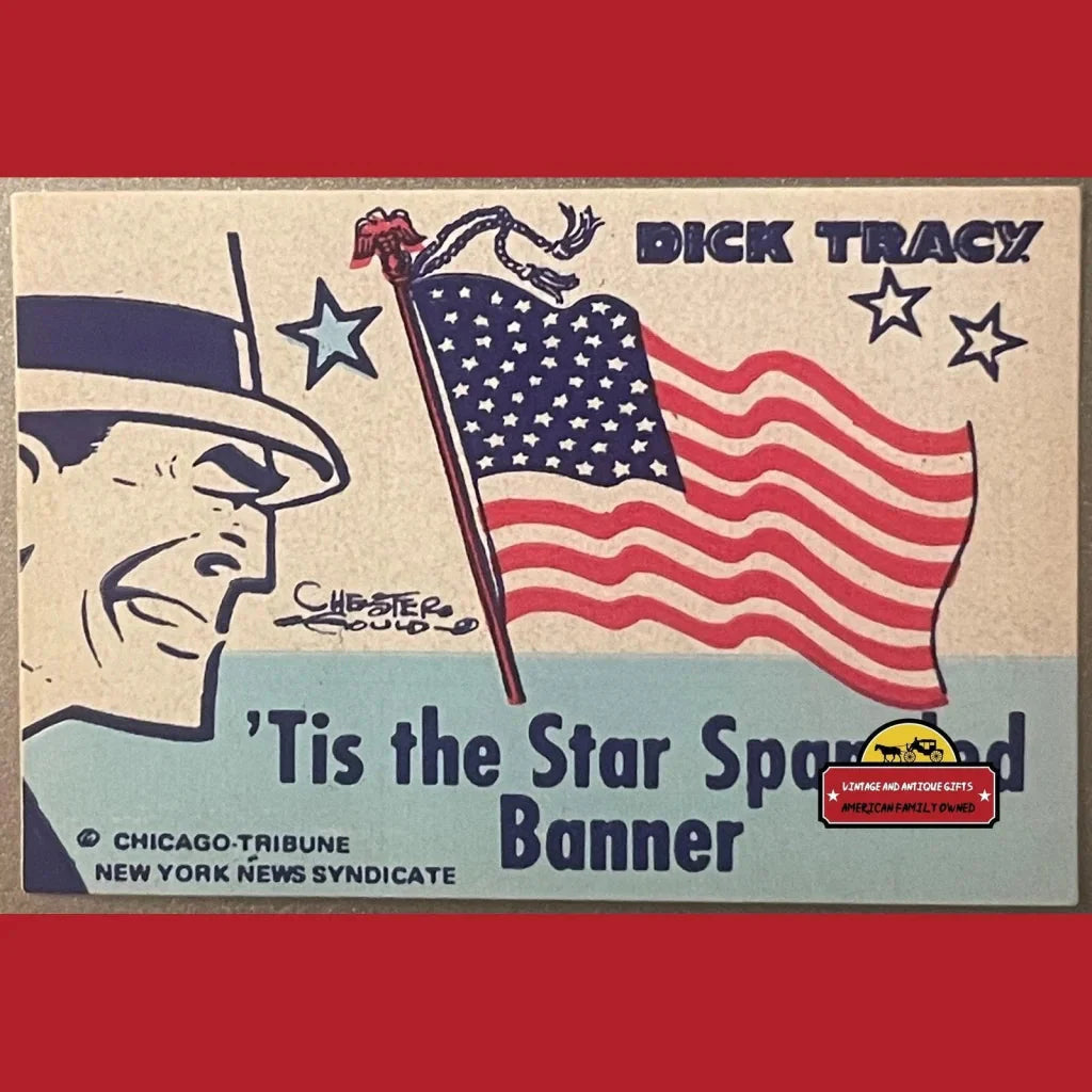 Rare Dick Tracy Vintage Patriotic Bicentennial Stickers