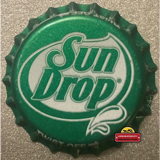 Rare Vintage Sun Drop Bottle Cap From 1980s Texas Dr. Pepper Plant