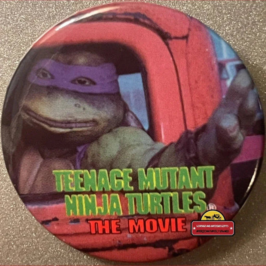 Rare Vintage Teenage Mutant Ninja Turtles Donatello Movie Pin 1990