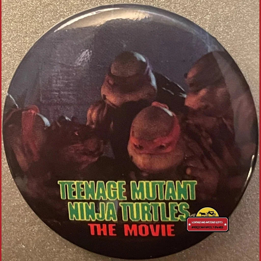 Rare 1990 Teenage Mutant Ninja Turtles Movie Pins Collector Set
