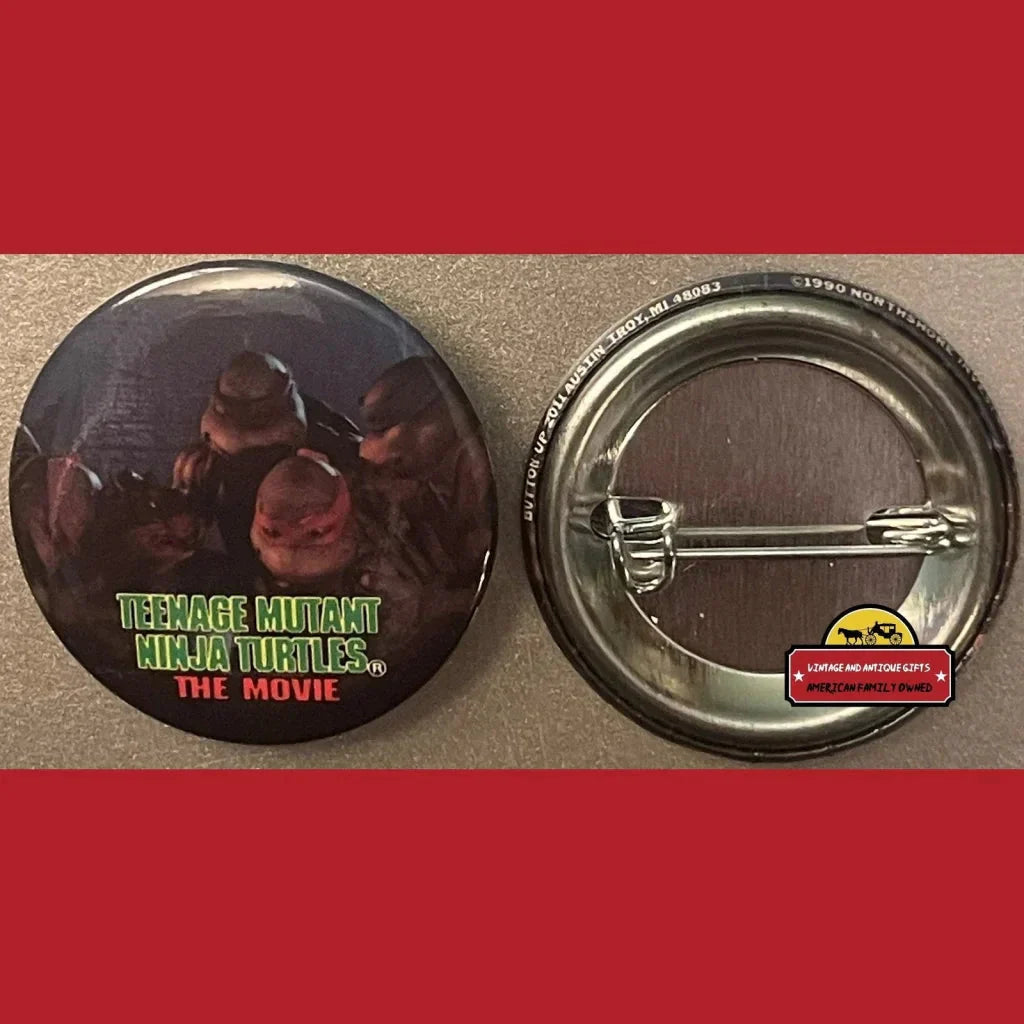 Rare 1990 Teenage Mutant Ninja Turtles Movie Pins Collector Set