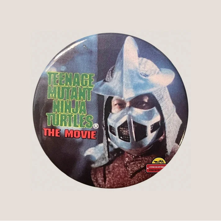 Vintage Teenage Mutant Ninja Turtles Shredder Movie Pin 1990