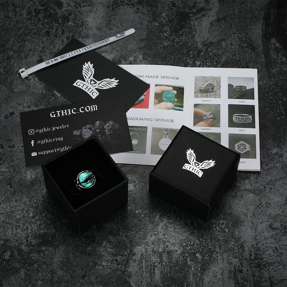 Vintage Dragon Eye Stainless Steel Ring