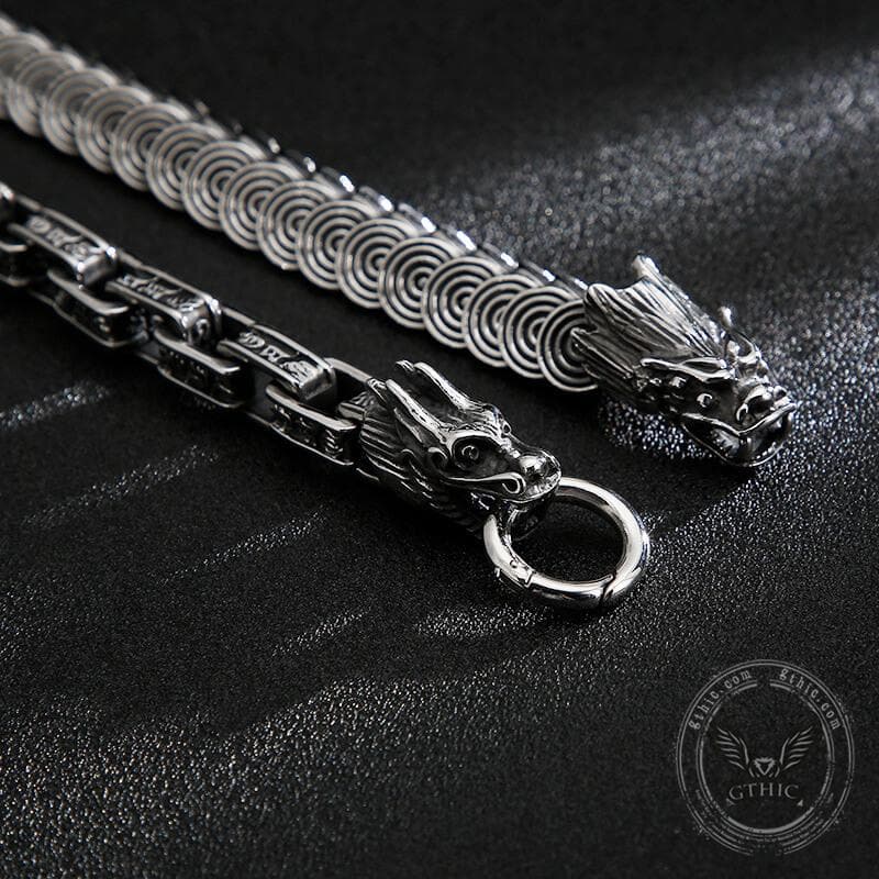 Vintage Dragon Stainless Steel Bracelet