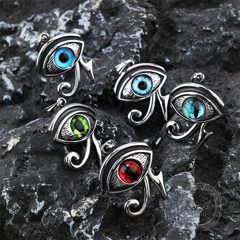 Vintage Eye of Ra Stainless Steel Pendant