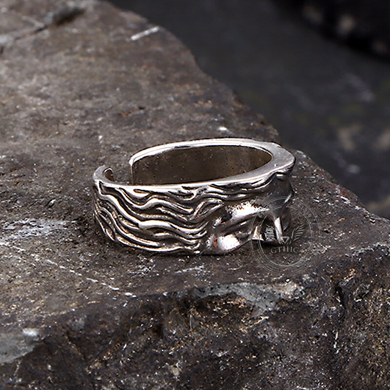 Vintage Half Face Venus Copper Open Ring