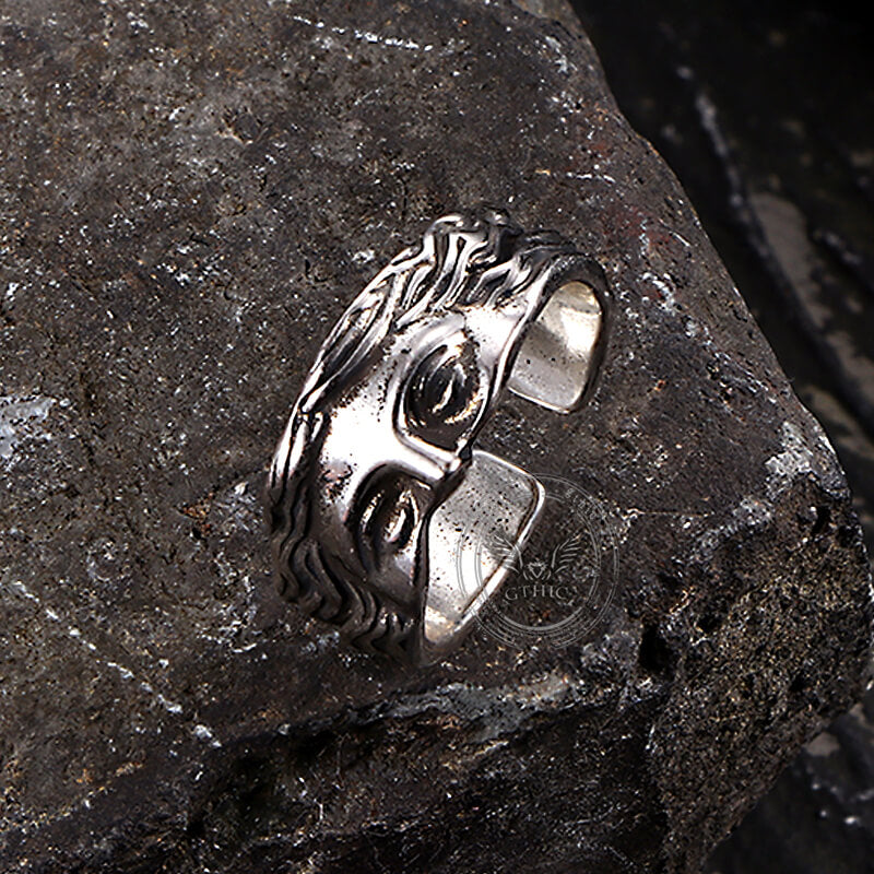 Vintage Half Face Venus Copper Open Ring