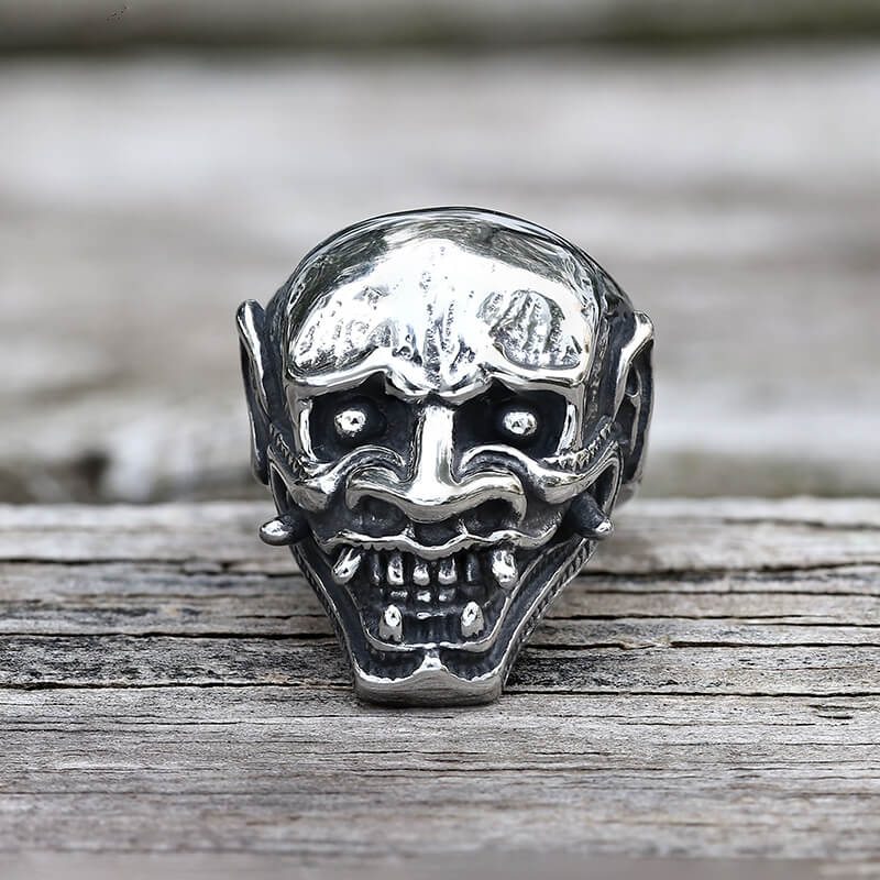 Vintage Hannya Oni Stainless Steel Ring
