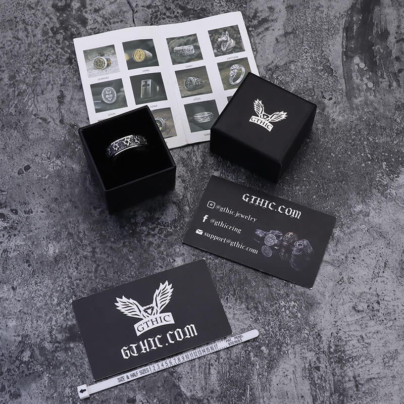 Vintage Hexagram Stainless Steel Spinner Ring