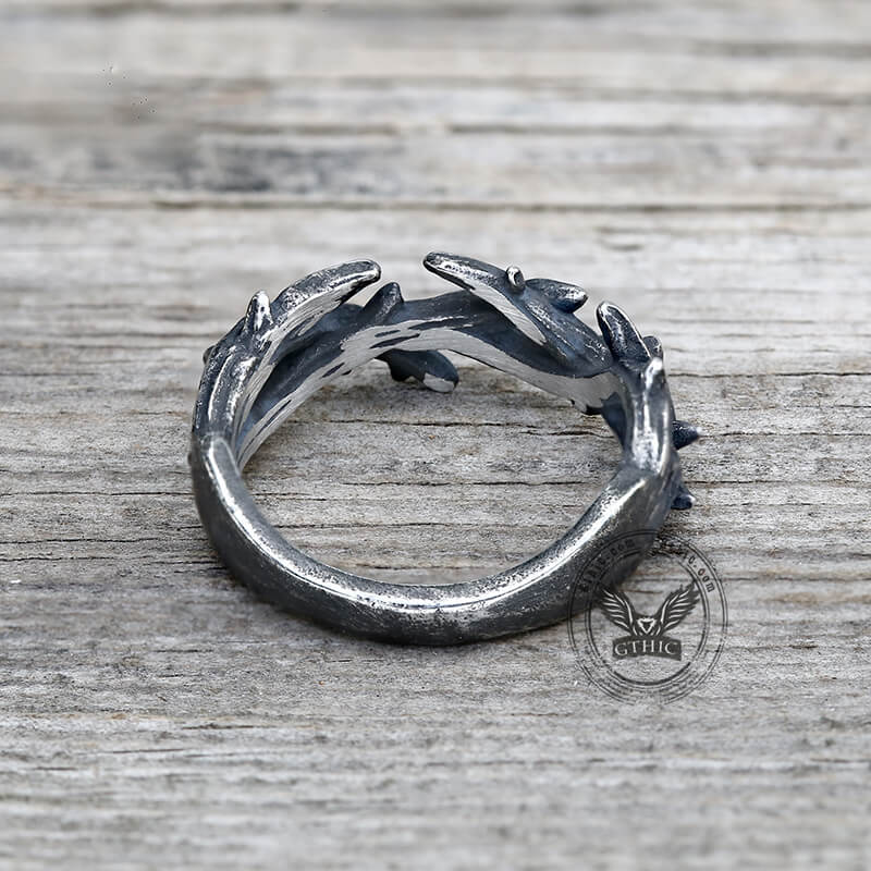 Vintage Jesus Crown of Thorns Stainless Steel Ring