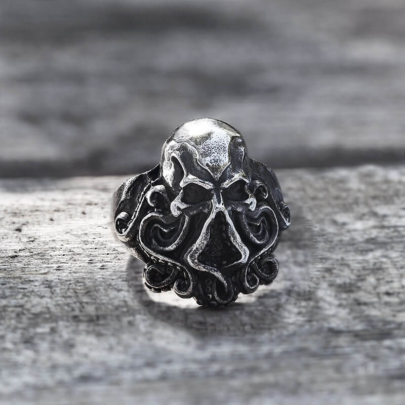 Vintage Kraken Octopus Stainless Steel Ring