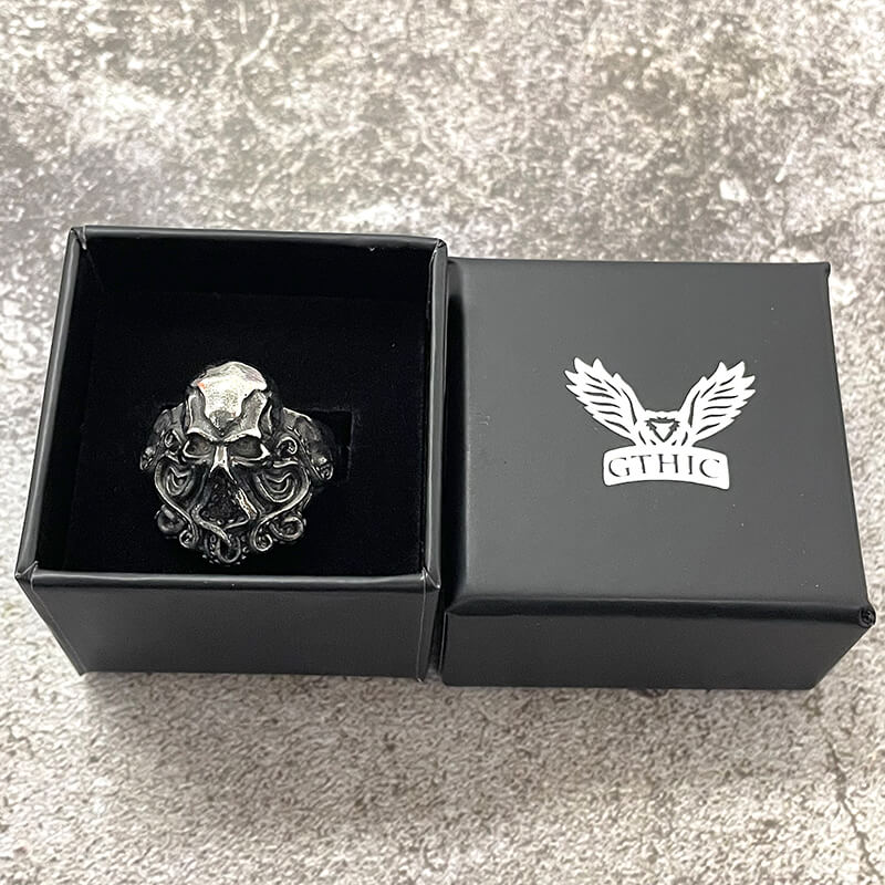 Vintage Kraken Octopus Stainless Steel Ring