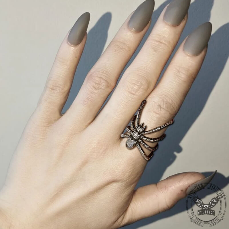 Vintage Spider Stainless Steel Ring