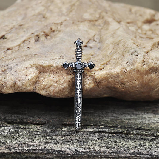 Vintage Sword Stainless Steel Pendant