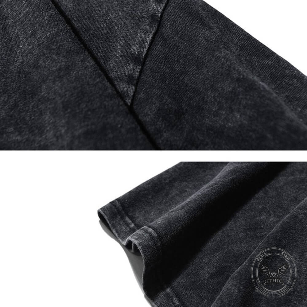 ACAB English Print Vintage Washed T-shirt