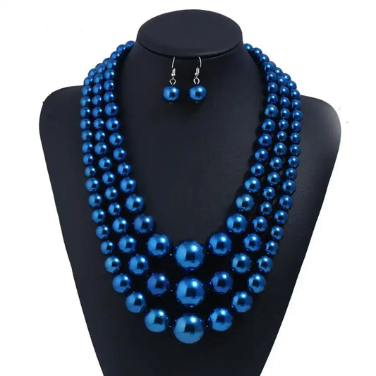 Stylish High-Quality Pearl Multi-Layer Evening Necklaces