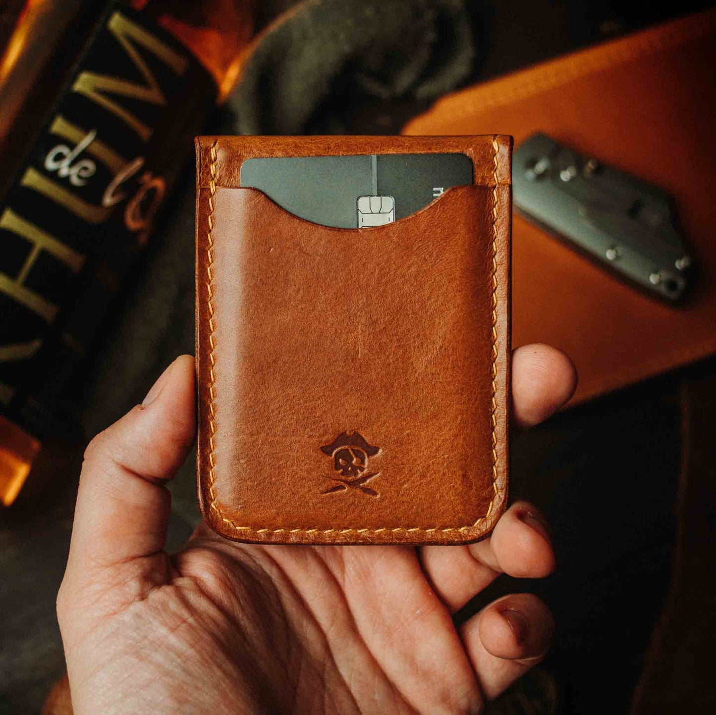 Leather Velcro Wallet - Voyager v2 | Patch Display Card Holder | EDC