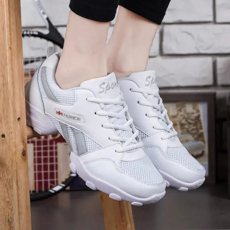 Men's Dance Shoes - Soft, Breathable, Leather Fitness Shoes