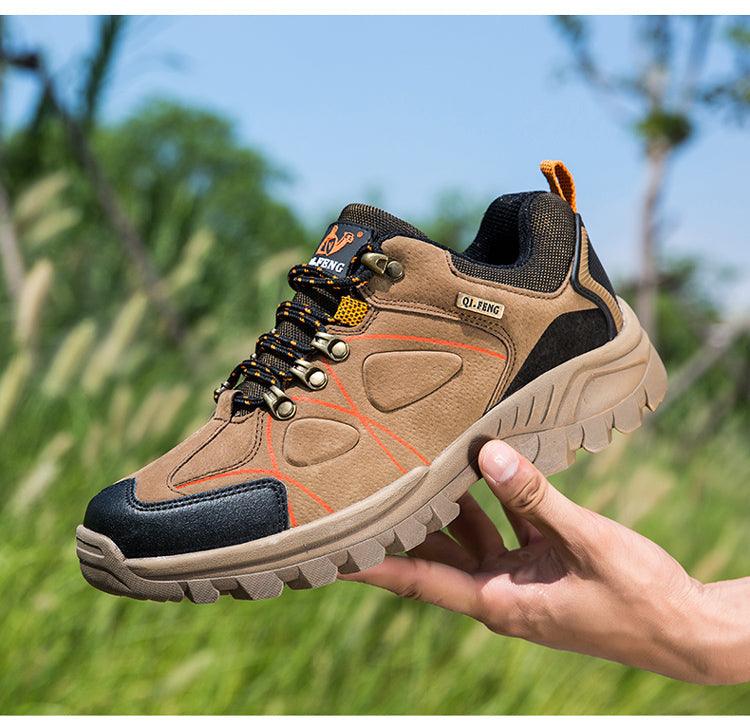 Waterproof Hiking Boots Mens Casual Shoes Walking Climbing Hiking Mountain Sport Boots Hunting Mens Slip-Resistant Climbing Shoes Lightweight Walking Shoes