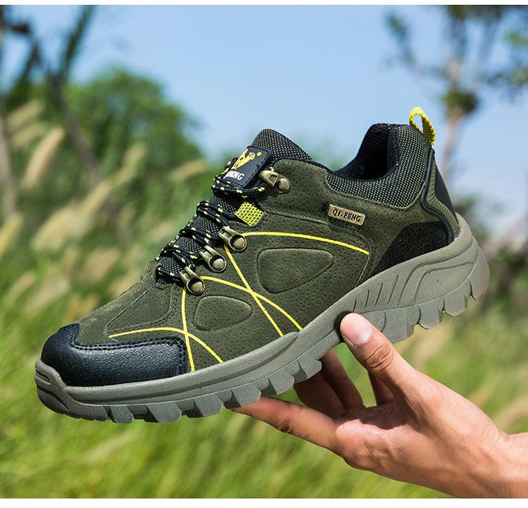 Waterproof Hiking Boots Mens Casual Shoes Walking Climbing Hiking Mountain Sport Boots Hunting Mens Slip-Resistant Climbing Shoes Lightweight Walking Shoes