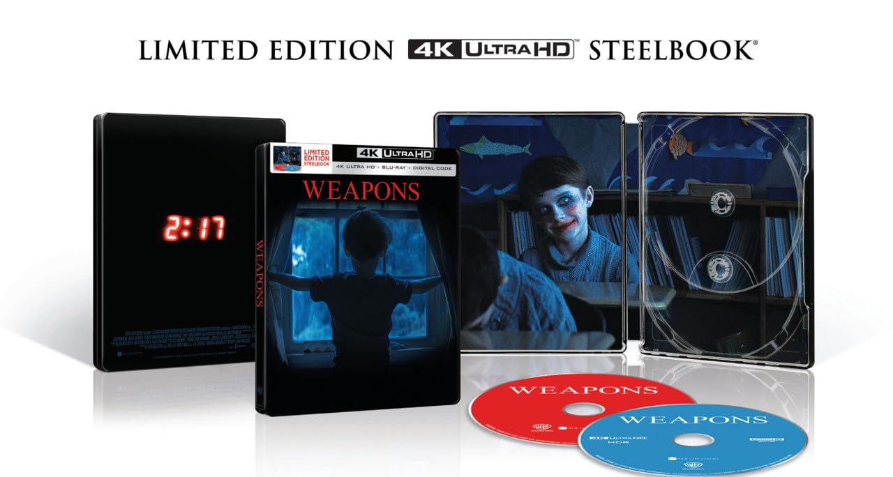 Weapons - Limited Edition Steelbook (4K Ultra HD + Blu-ray + Digital)