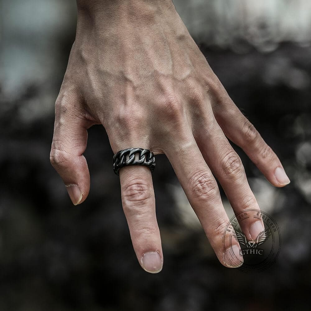 Weave Pattern Stainless Steel Ring