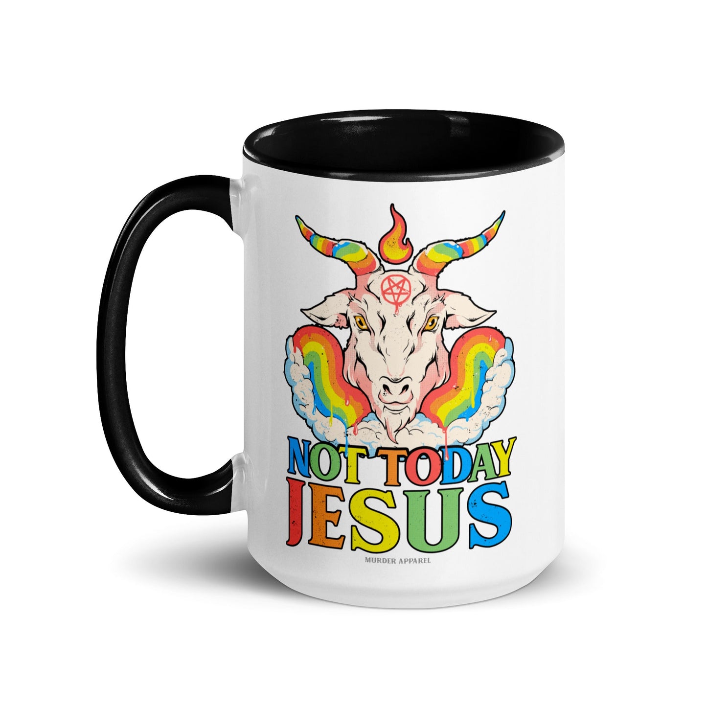 Not Today Jesus Mug