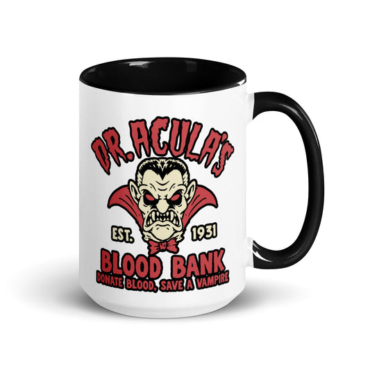 Dr. Acula's Blood Bank Mug