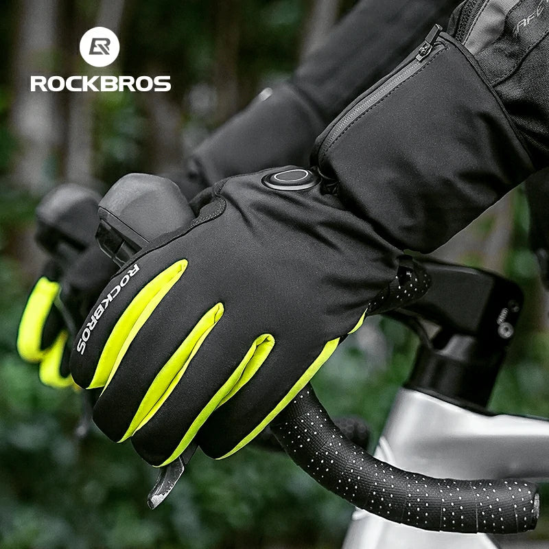 Winter Induction Heated Gloves Warm Windproof